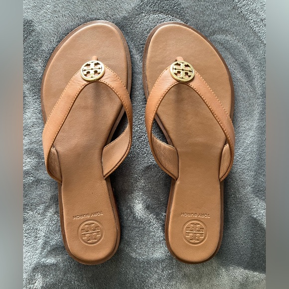 Tory Burch Tan Leather Sandals - Picture 1 of 6